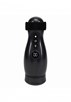 PUMPED - Virtuo - Masturbator - 10 Function - Suction - Vibration - Phone Attachment -  Gun Metal