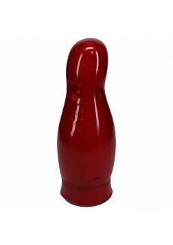 PUMPED - Virtuo - Masturbator - 10 Function - Suction - Vibration - Phone Attachment -  Metallic Red