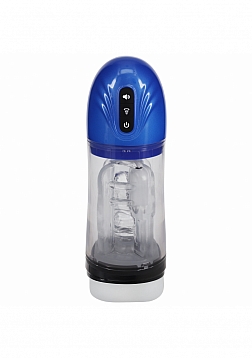 PUMPED - SonicPull - Masturbator - 10 Function - Suction - Vibration - Multimedia Enhanced - Metalli