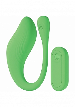 Loveline - Velvet G-Spot - 10 Function - Vibrating - Waterproof - Remote - Green