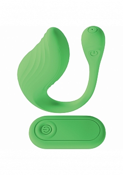 Loveline - Velvet G-Spot - 10 Function - Vibrating - Waterproof - Remote - Green