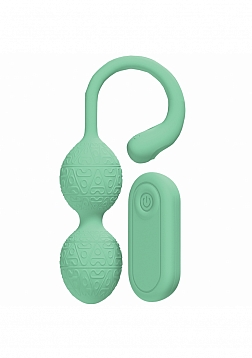 Loveline - PelviFit® Beads Kegel Vibe - 10 Function - Vibrating - Waterproof - Remote - Green
