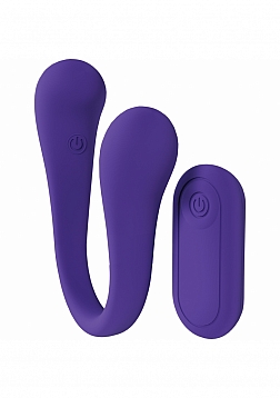 Loveline - FlexEase Bend Vibe - 10 Function - Vibrating - Waterproof - liquid Silicone - Purple