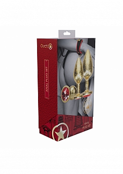 Ouch! Milan Collection -  Metal Anal Plug Set - Gold