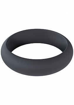 LEVELZ - Wide O Silicone Cock Ring - L - 42mm - Black