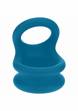 LEVELZ - Wide Double O Silicone Cock Ring - L - Teal