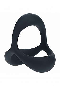 LEVELZ - Tri O Ergo Silicone Cock Ring - Black