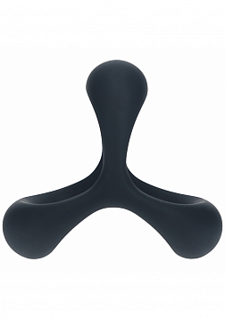 LEVELZ - Tri O Ergo Silicone Cock Ring - Black