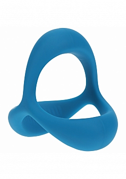 LEVELZ - Tri O Ergo Silicone Cock Ring - Teal