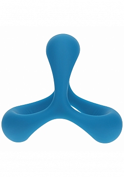 LEVELZ - Tri O Ergo Silicone Cock Ring - Teal