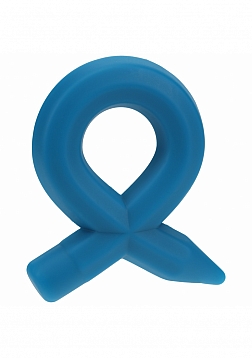 LEVELZ - Pencil Liquid Silicone Cock Ring - Teal