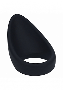 LEVELZ - Teardrop Silicone Cock Ring - Black
