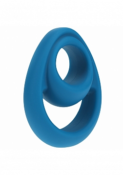 LEVELZ - Double Ergo Silicone Cock Ring - Teal