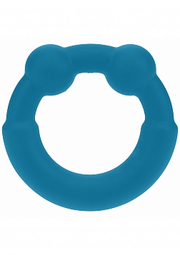 LEVELZ - Metal & Silicone Cock Ring - Teal