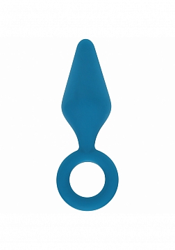 LEVELZ - Silicone Anal Plug with Loop  - Medium - Teal