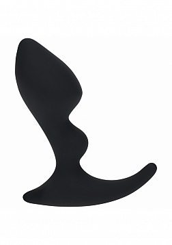 LEVELZ - Double Ripple Silicone Prostate Massager - Black
