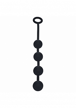 LEVELZ - Round Silicone Anal Balls - M - 30mm - Black