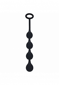LEVELZ - Waterdrop Silicone Anal Balls - S - 20mm - Black