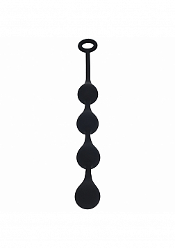 LEVELZ - Waterdrop Silicone Anal Balls -M - 30mm - Black