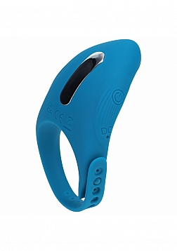 LEVELZ - Adjustable Vibrating Silicone Cock Ring - Teal