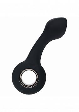 LEVELZ - Vibrating Bulb Silicone Prostate Massager with Loop - Black