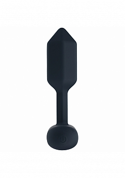 LEVELZ - Hexagonal Vibrating Silicone Anal Plug - Small - Black