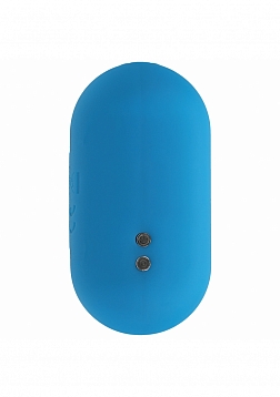 LEVELZ - Hexagonal Vibrating Silicone Anal Plug - Small - Teal