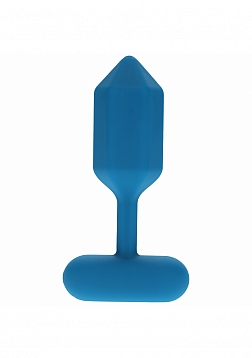 LEVELZ - Hexagonal Vibrating Silicone Anal Plug - Medium - Teal