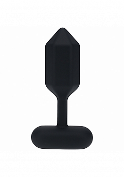 LEVELZ - Hexagonal Vibrating Silicone Anal Plug - Large - Black