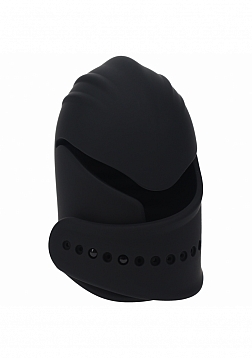 LEVELZ - Adjustable Vibrating Silicone Penis Head Stimulator - Black