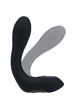 LEVELZ - Vibrating - Heating - Bendable - Tapping Silicone Prostate Stimulator - Black