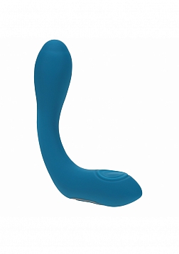 LEVELZ - Vibrating - Heating - Bendable - Tapping Silicone Prostate Stimulator - Teal