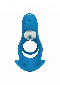 LEVELZ - Triple Motor Vibrating Silicone Cock Ring - Teal