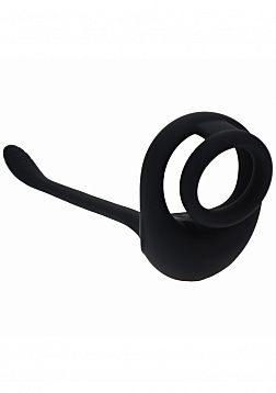 LEVELZ - Dual Motor Silicone Cock Ring with Prostate Stimulator - Black