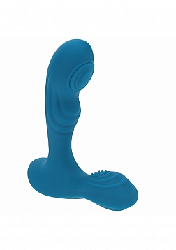 LEVELZ - Vibrating & Tapping Silicone Prostate Massager with Ball Stimulator - Teal