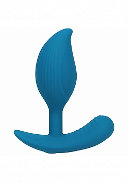 LEVELZ - Remote Control Vibrating Liquid Silicone Anal Plug - Teal