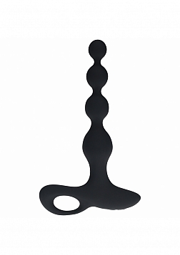 LEVELZ - Remote Control Beaded Vibrating Silicone Anal Plug - Black