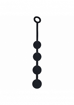 LEVELZ - Round Silicone Anal Balls - L - 40mm - Black