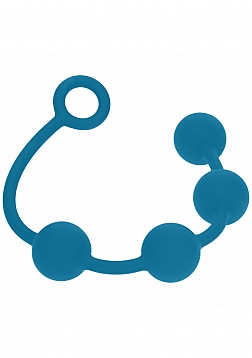 LEVELZ - Round Silicone Anal Balls - L - 40mm - Teal