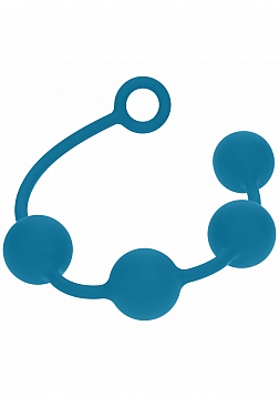 LEVELZ - Round Silicone Anal Balls - XL - 50mm - Teal