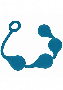 LEVELZ - Waterdrop Silicone Anal Balls - L - 40mm - Teal