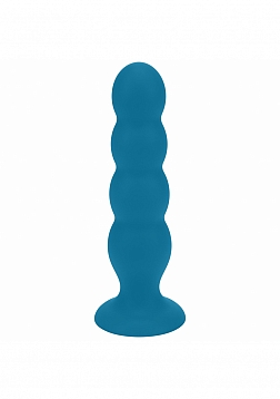 LEVELZ - Quad Rattle Liquid Silicone Anal Plug - XLarge - Teal
