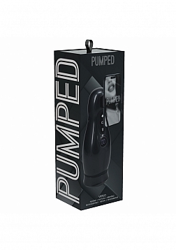 PUMPED - Virtuo - Masturbator - 10 Function - Suction - Vibration - Phone Attachment -  Gun Metal