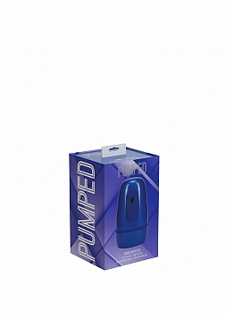 PUMPED - Vibrobator - Masturbator - Negative Pressure Suction - 9 Function - Vibration - Metallic Bl