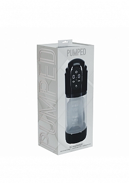 PUMPED - TechnoThrust - Automatic Masturbator - Waterproof - 10 Function - Black