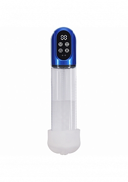 PUMPED - Engage - Automatic Pump - Masturbator - Waterproof - 6 Function - Metallic Blue