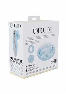 Loveline - Dreamsicle - AirTapTech - Rechargeable Vibrator- 10 Function - Waterproof - Blue