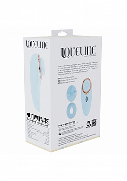 Loveline - Aurie - AirTapTech - Rechargeable Vibrator - 10 Function - Waterproof - Blue