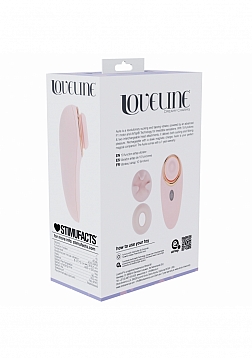 Loveline - Aurie - AirTapTech - Rechargeable Vibrator- 10 Function - Waterproof - Pink