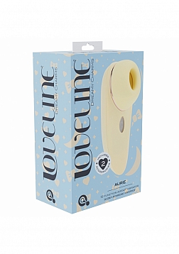 Loveline - Aurie - AirTapTech - Rechargeable Vibrator- 10 Function - Waterproof - Yellow